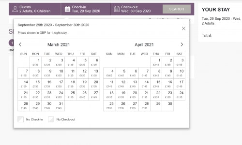 Booking engine