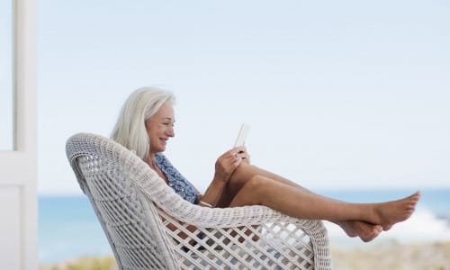 Woman on mobile